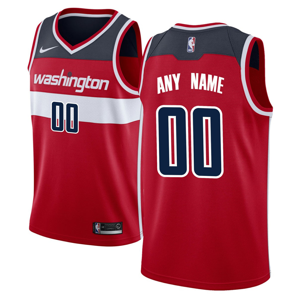 Washington Wizards Swingman Custom Jersey Red Icon Edition - Nike