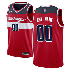 Washington Wizards Swingman Custom Jersey Red Icon Edition - Nike