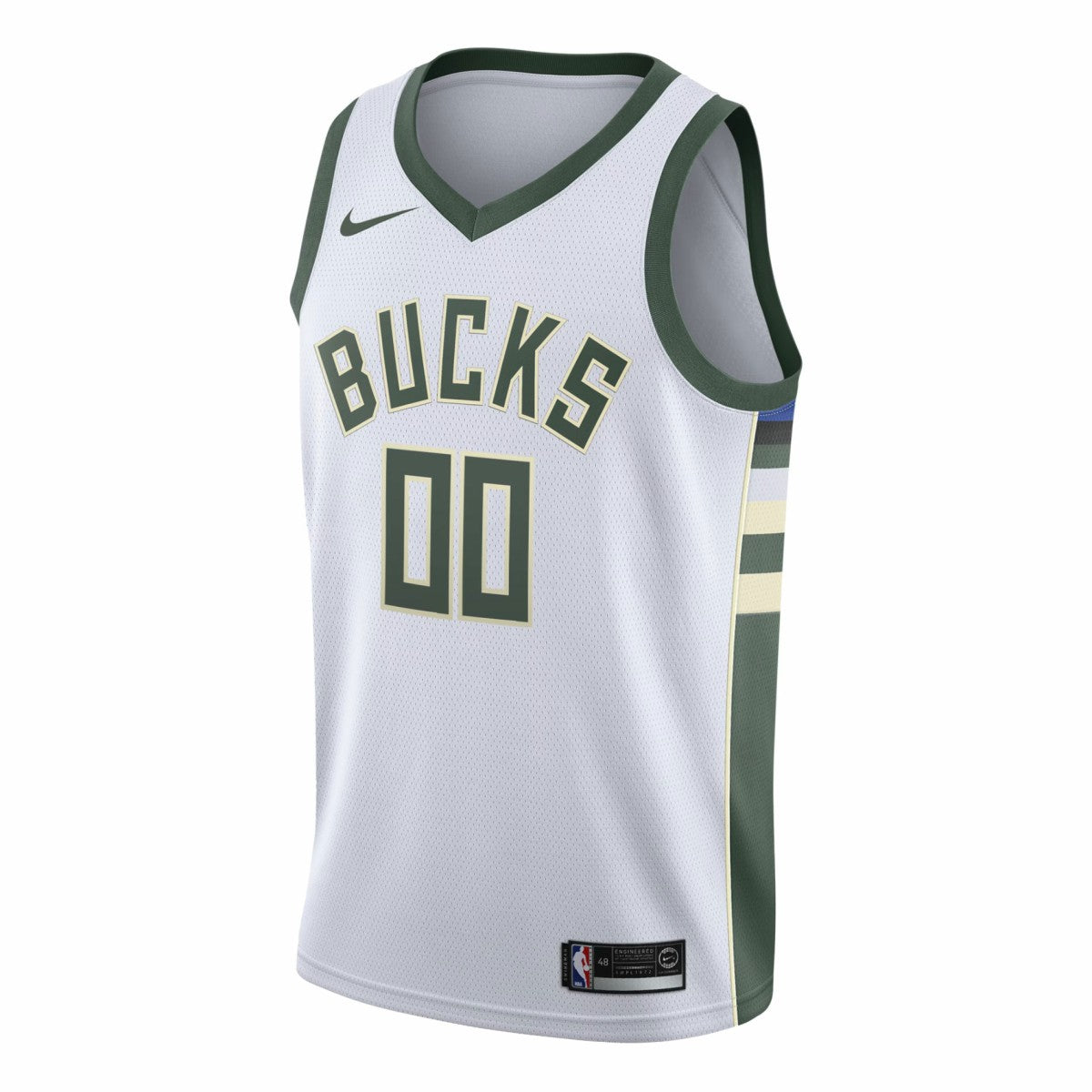 Milwaukee Bucks Swingman Custom Jersey White Association Edition - Nike