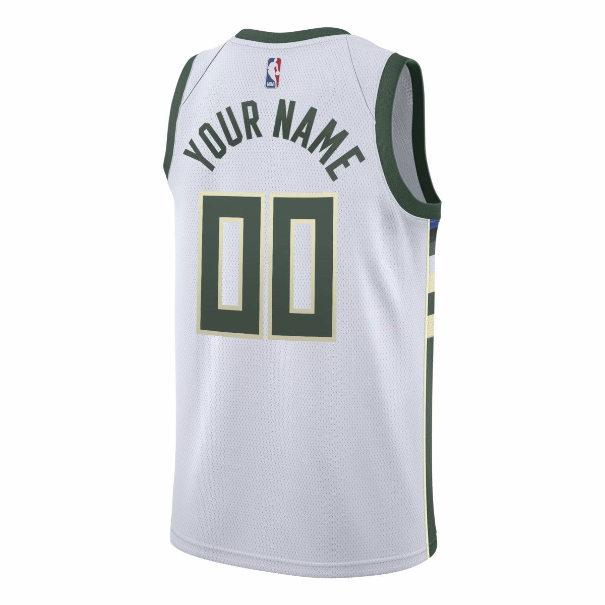 Milwaukee Bucks Swingman Custom Jersey White Association Edition - Nike