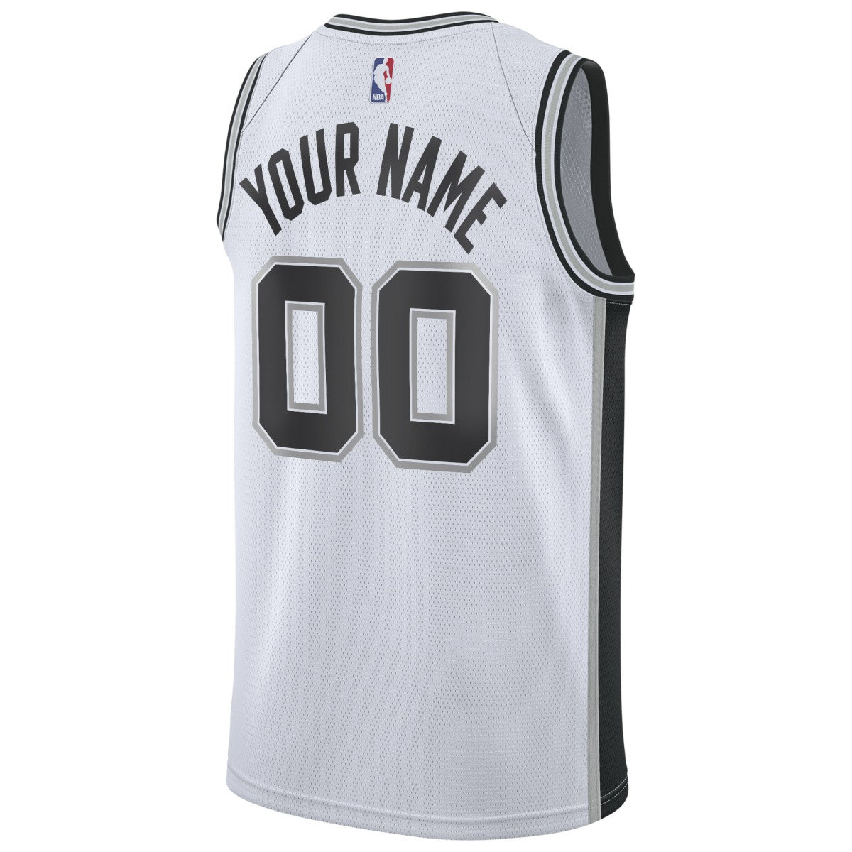 San Antonio Spurs Custom Swingman Jersey White Association Edition - Nike