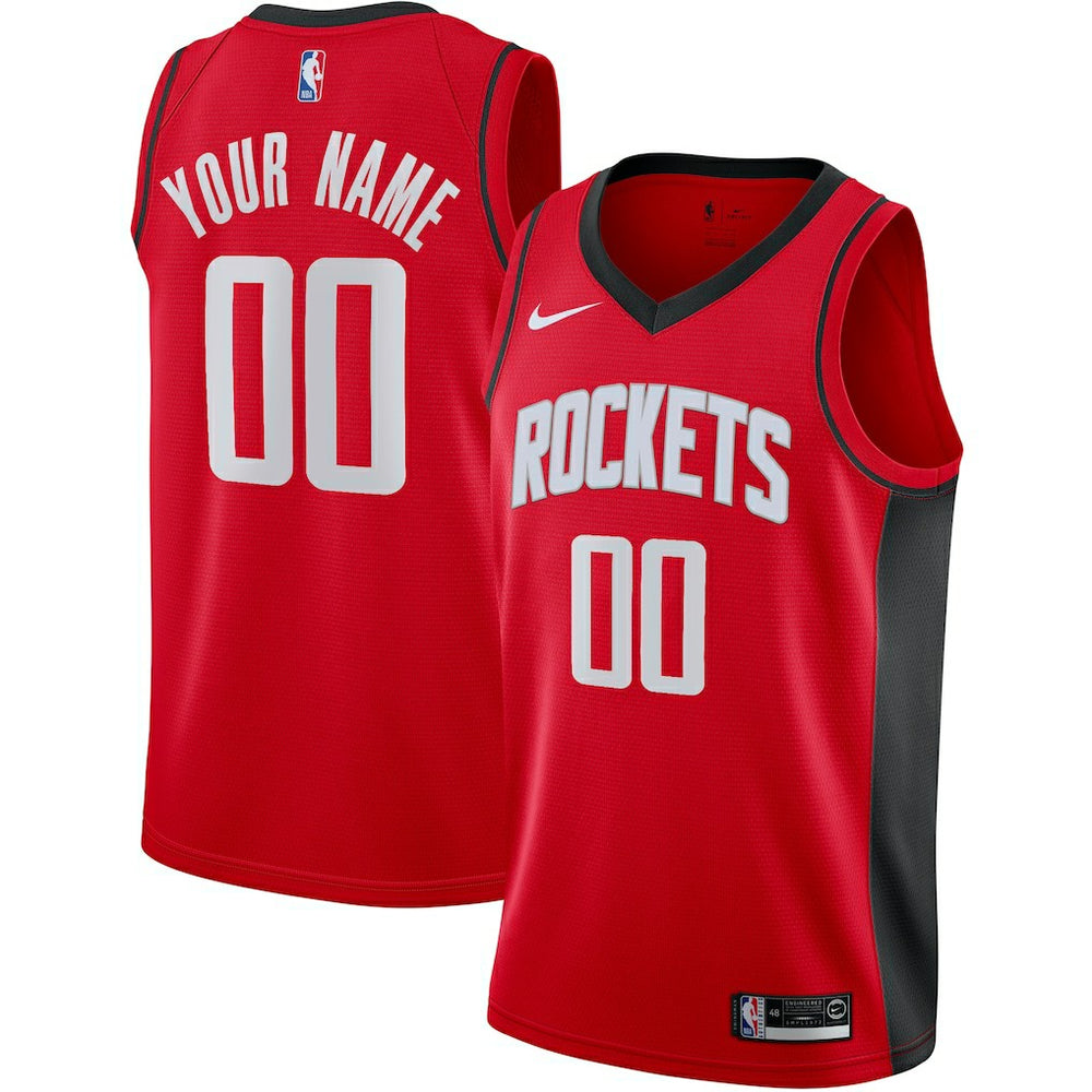 Houston Rockets Custom Swingman Jersey Icon Edition Red - Nike
