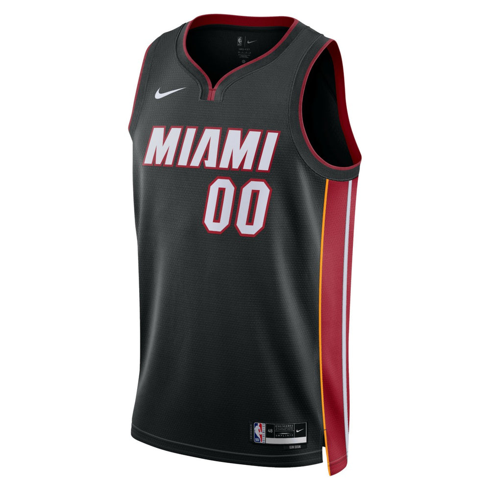 Miami Heat Unisex Swingman Custom Jersey Black Icon Edition - Nike