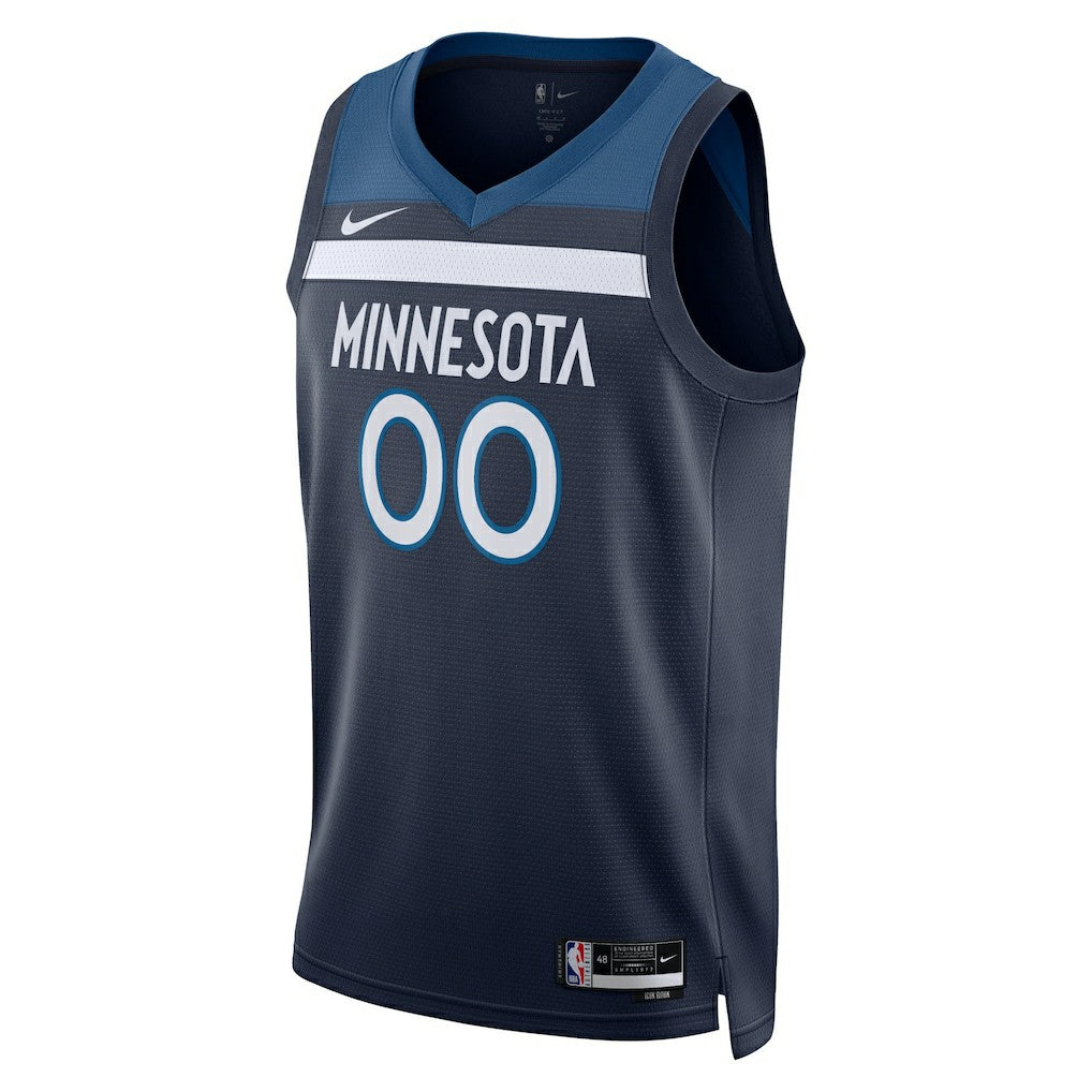 Minnesota Timberwolves Unisex Swingman Custom Jersey Navy Icon Edition - Nike