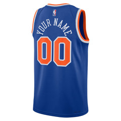 New York Knicks Unisex Swingman Custom Jersey Blue Icon Edition - Nike outlet