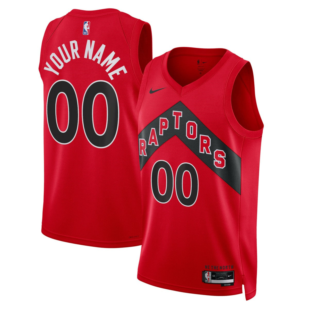 Toronto Raptors Unisex Swingman Custom Jersey Red Icon Edition - Nike