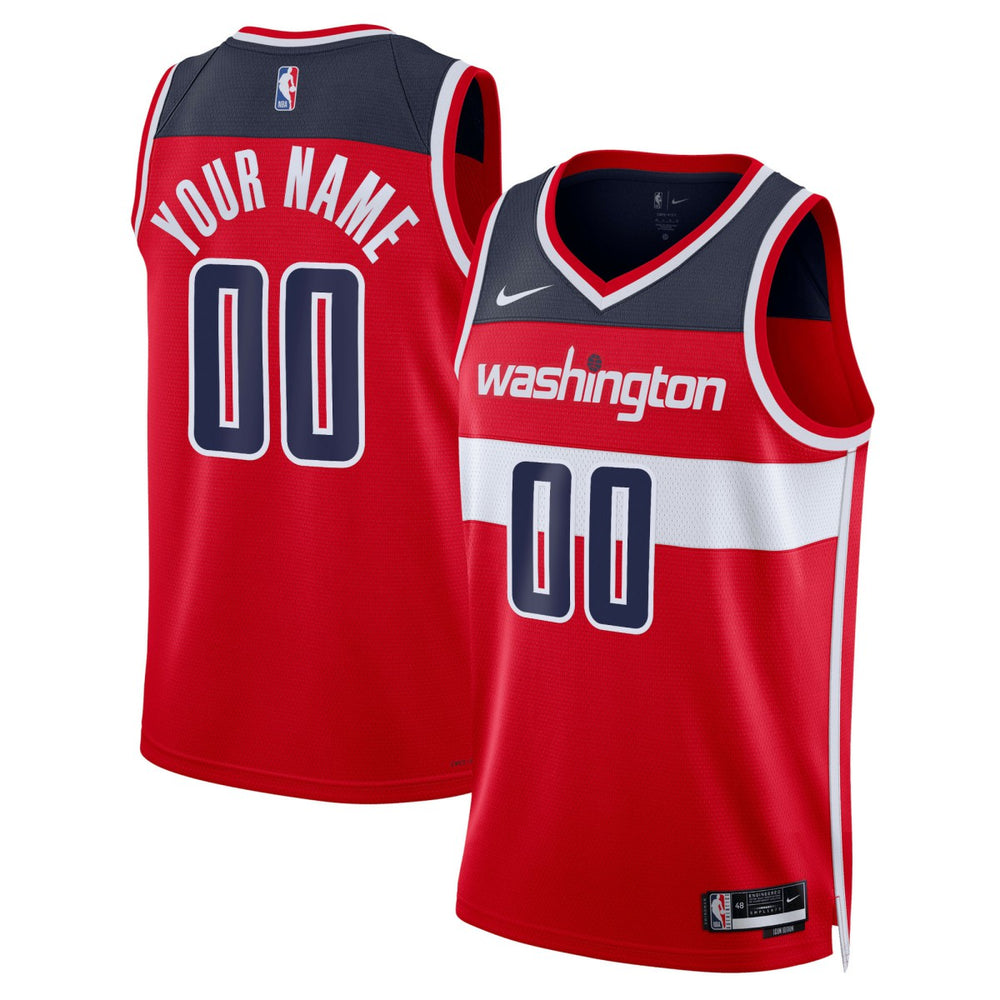 Washington Wizards Unisex Swingman Custom Jersey Red Icon Edition - Nike
