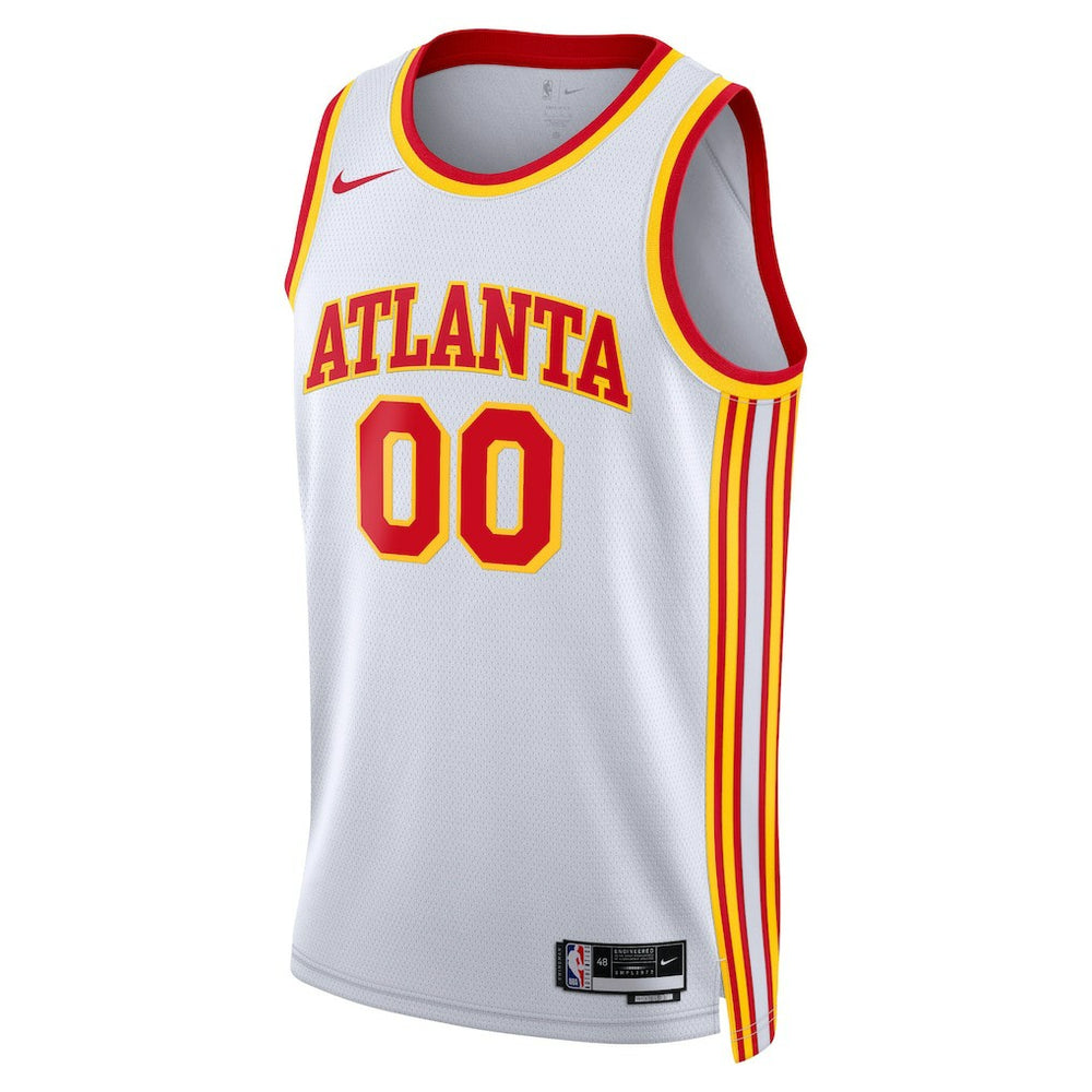 Atlanta Hawks Unisex Swingman Custom Jersey White Association Edition - Nike