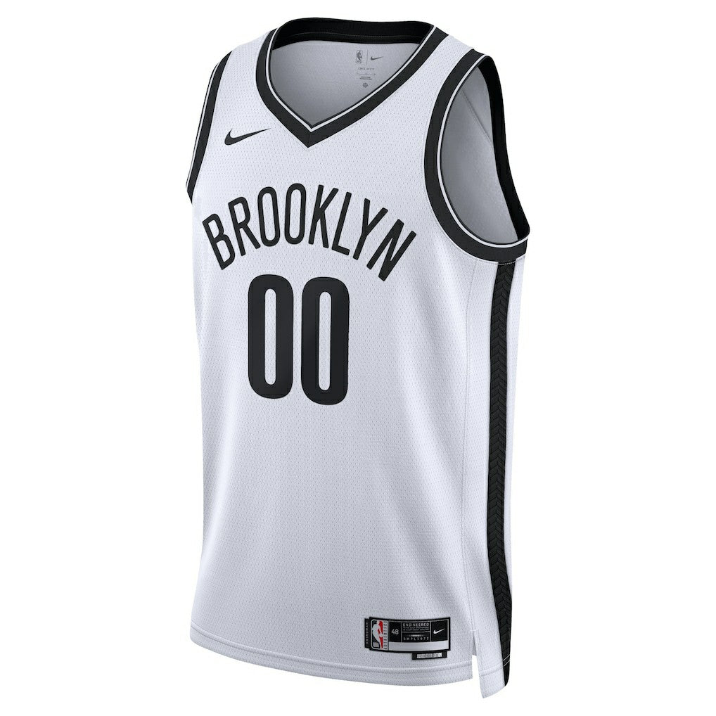 Brooklyn Nets Unisex Swingman Custom Jersey White Association Edition - Nike