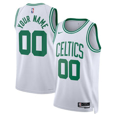 Boston Celtics Unisex Swingman Custom Jersey White Association Edition - Nike
