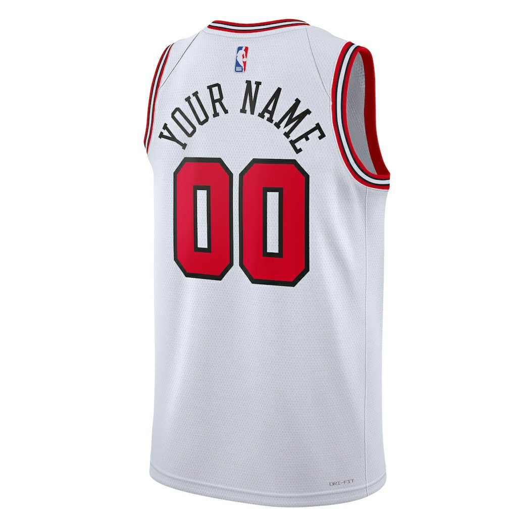 Chicago Bulls Unisex Swingman Custom Jersey White Association Edition - Nike