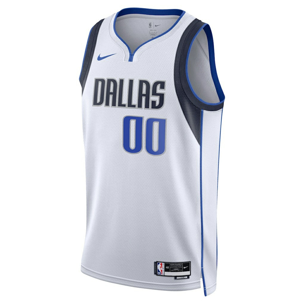 Dallas Mavericks Unisex Swingman Custom Jersey White Association Edition - Nike