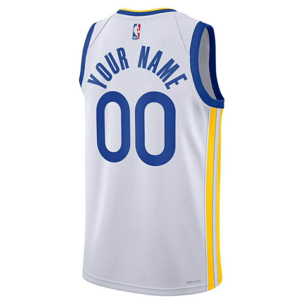 Golden State Warriors Unisex Swingman Custom Jersey White Association Edition - Nike