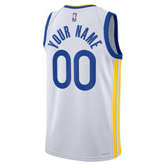 Golden State Warriors Unisex Swingman Custom Jersey White Association Edition - Nike