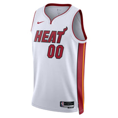 Miami Heat Unisex Swingman Custom Jersey White Association Edition - Nike