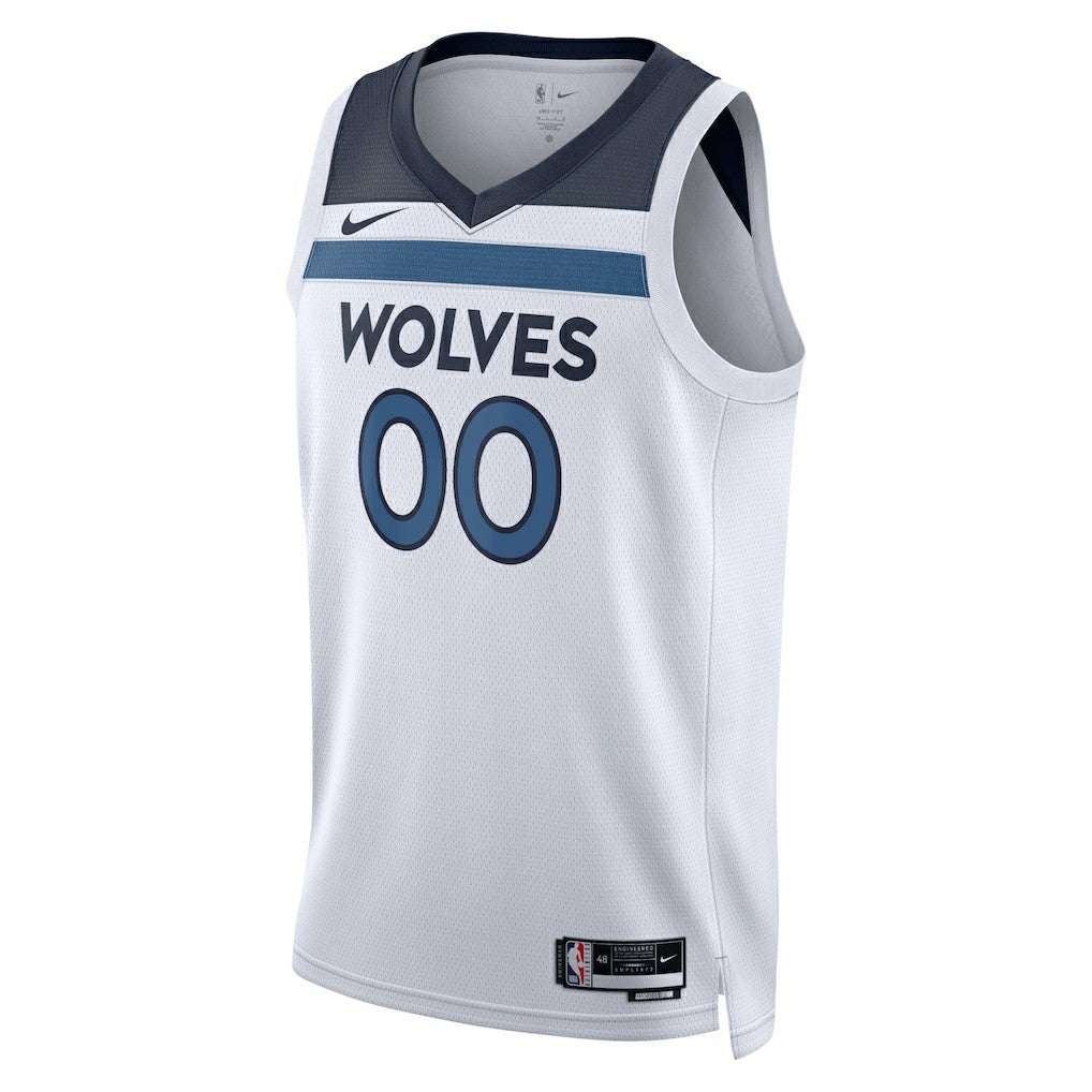Minnesota Timberwolves Unisex Swingman Custom Jersey White Association Edition - Nike