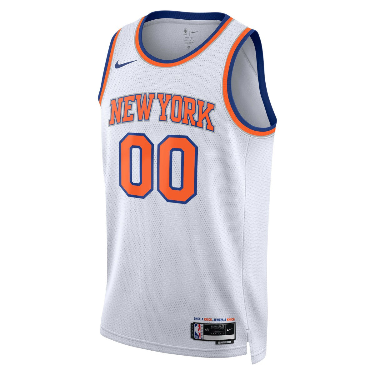 New York Knicks Unisex Swingman Custom Jersey White Association Edition - Nike