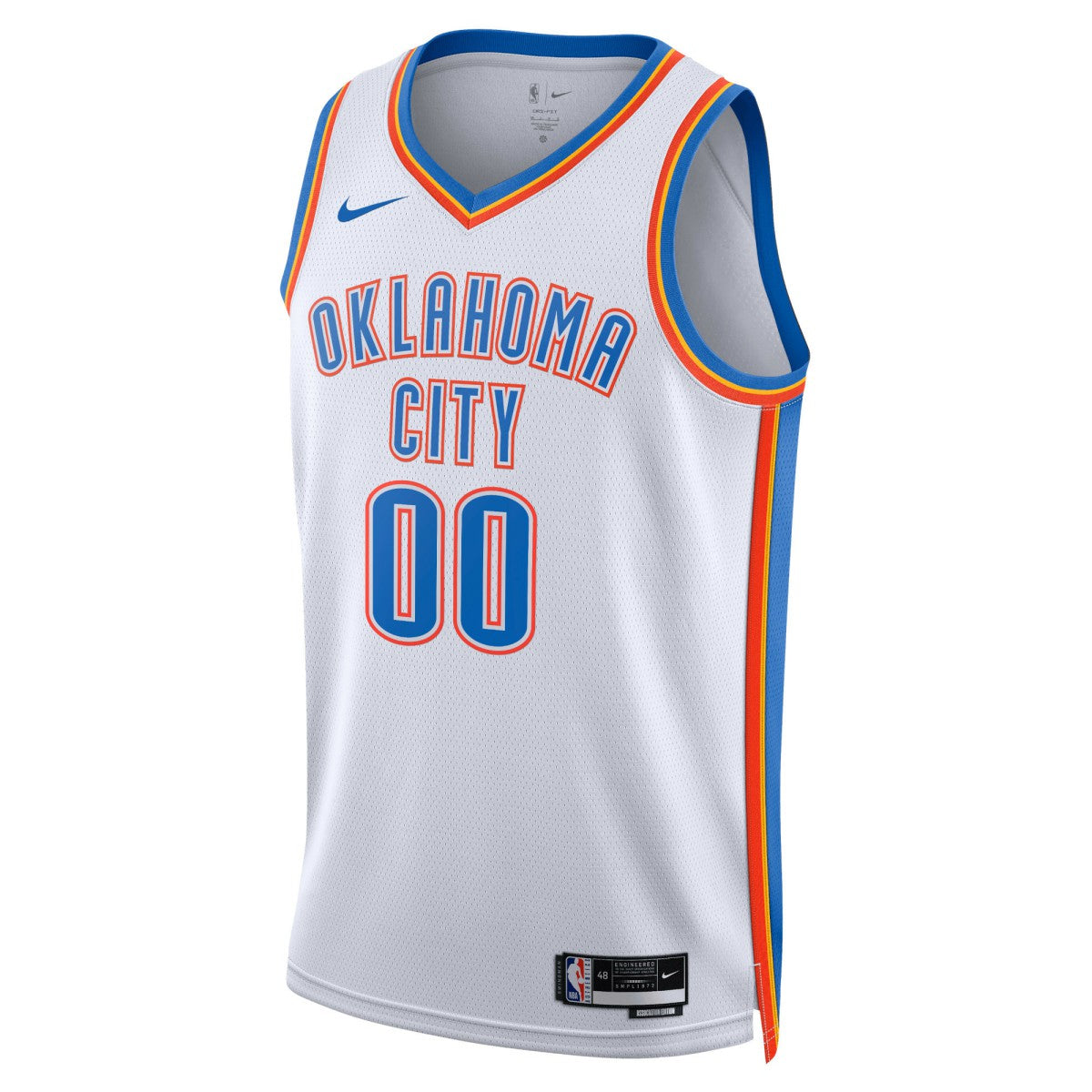 Oklahoma City Thunder Unisex Swingman Custom Jersey White Association Edition - Nike