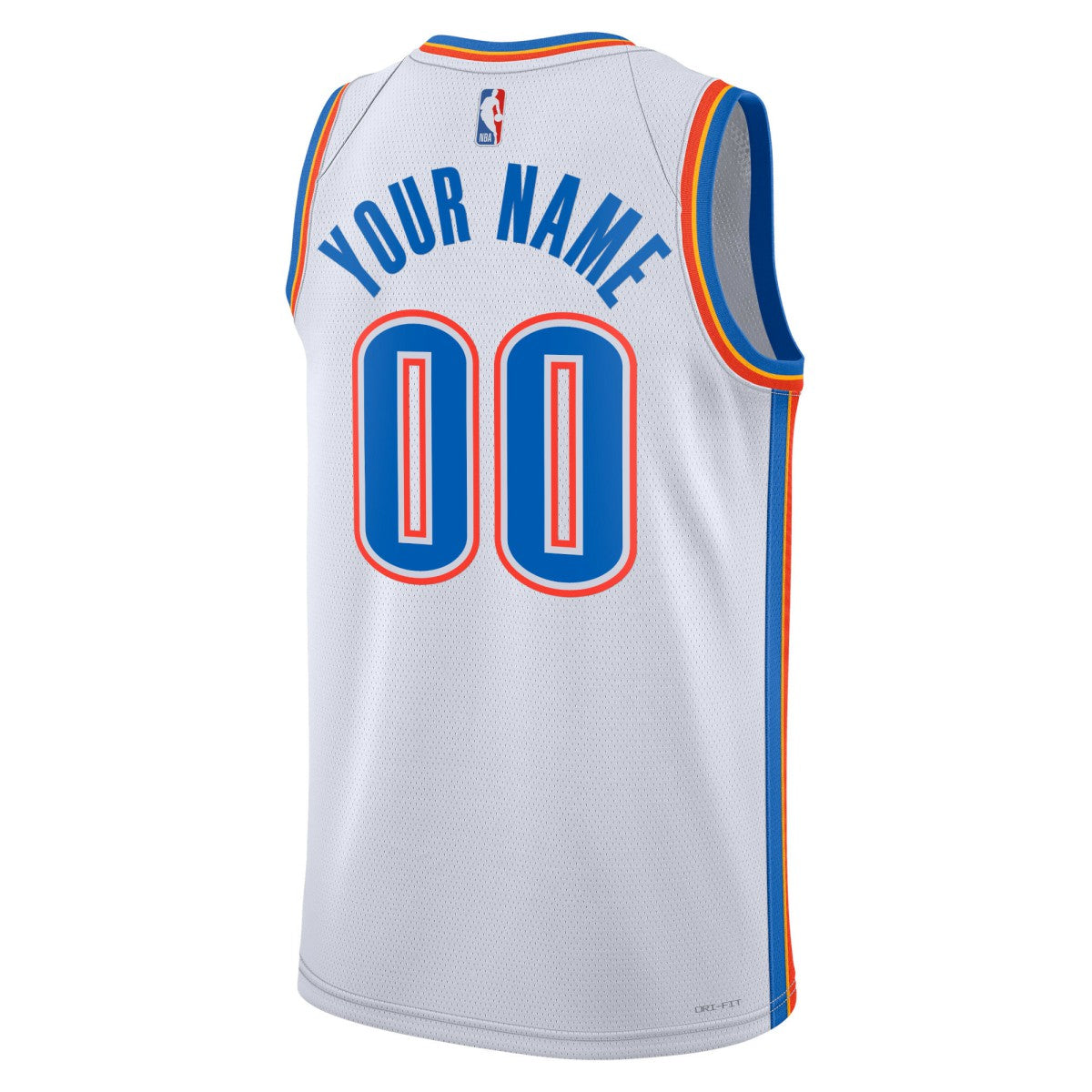 Oklahoma City Thunder Unisex Swingman Custom Jersey White Association Edition - Nike