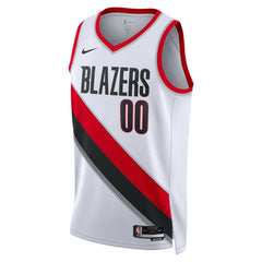 Portland Trail Blazers Unisex Swingman Custom Jersey White Association Edition - Nike