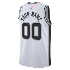 San Antonio Spurs Unisex Swingman Custom Jersey White Association Edition - Nike outlet