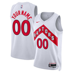 Toronto Raptors Unisex Swingman Custom Jersey White Association Edition - Nike