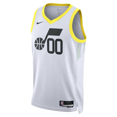 Utah Jazz Unisex Swingman Custom Jersey White Association Edition - Nike