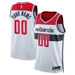 Washington Wizards Unisex Swingman Custom Jersey White Association Edition - Nike outlet