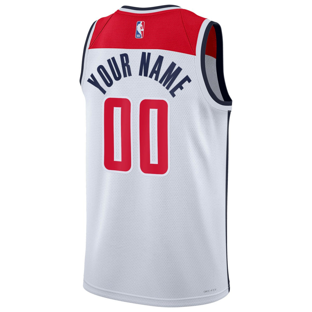 Washington Wizards Unisex Swingman Custom Jersey White Association Edition - Nike outlet
