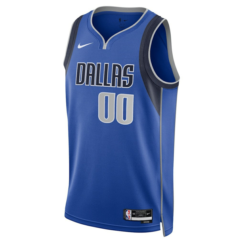 Dallas Mavericks Unisex Swingman Custom Jersey Blue Icon Edition - Nike