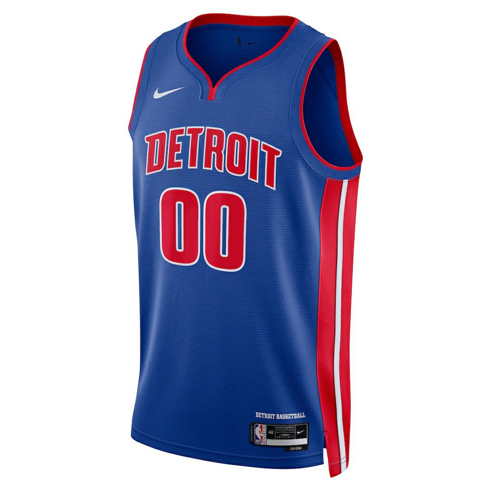 Detroit Pistons Unisex Swingman Custom Jersey Blue Icon Edition - Nike