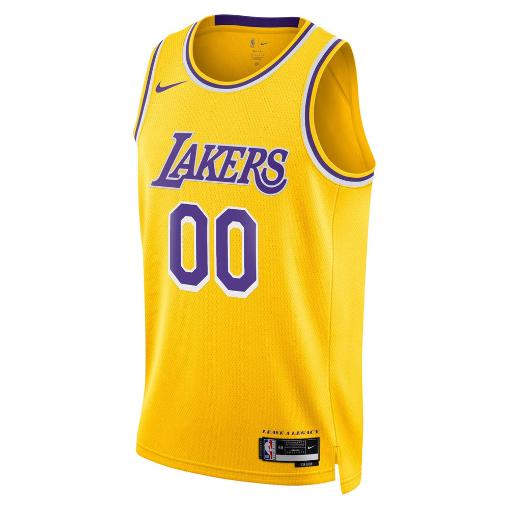 Los Angeles Lakers Unisex Swingman Custom Jersey Gold Icon Edition - Nike