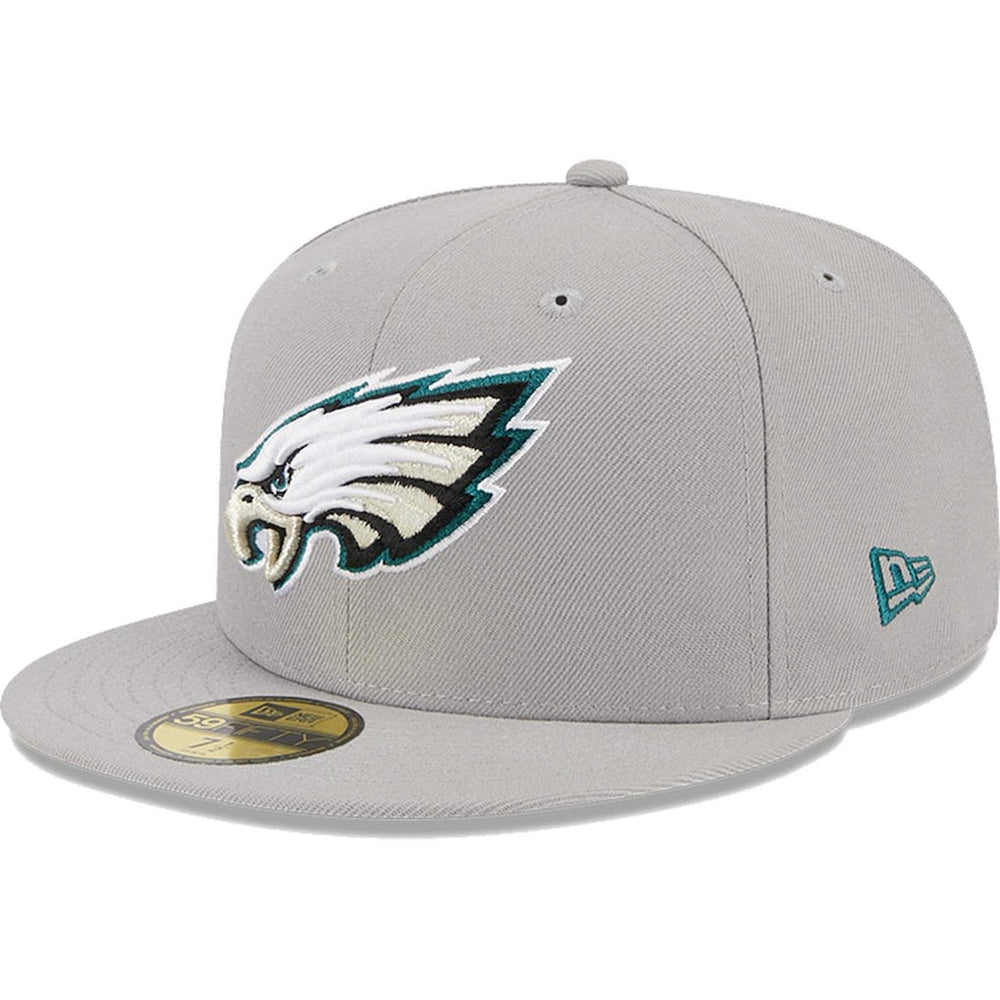 Philadelphia Eagles New Era Omaha 59FIFTY Fitted Hat - Gray Hats