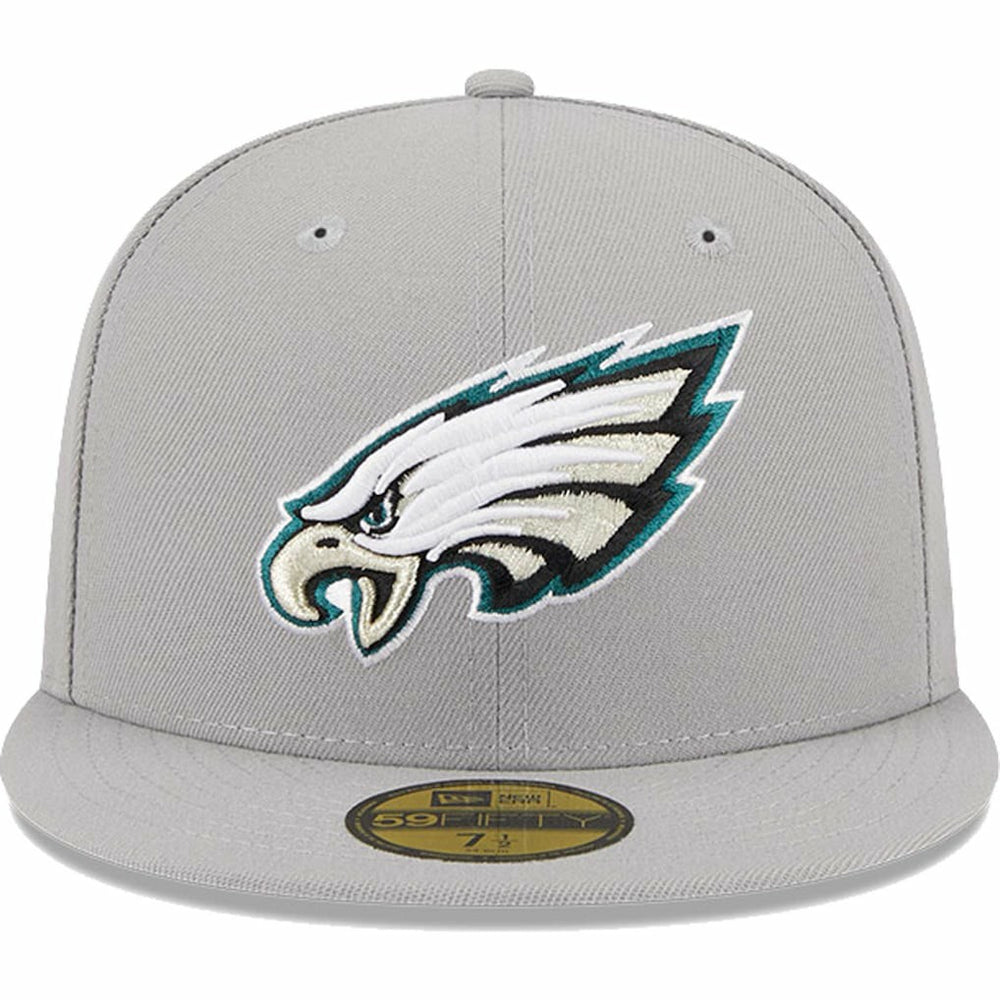 Philadelphia Eagles New Era Omaha 59FIFTY Fitted Hat - Gray Hats