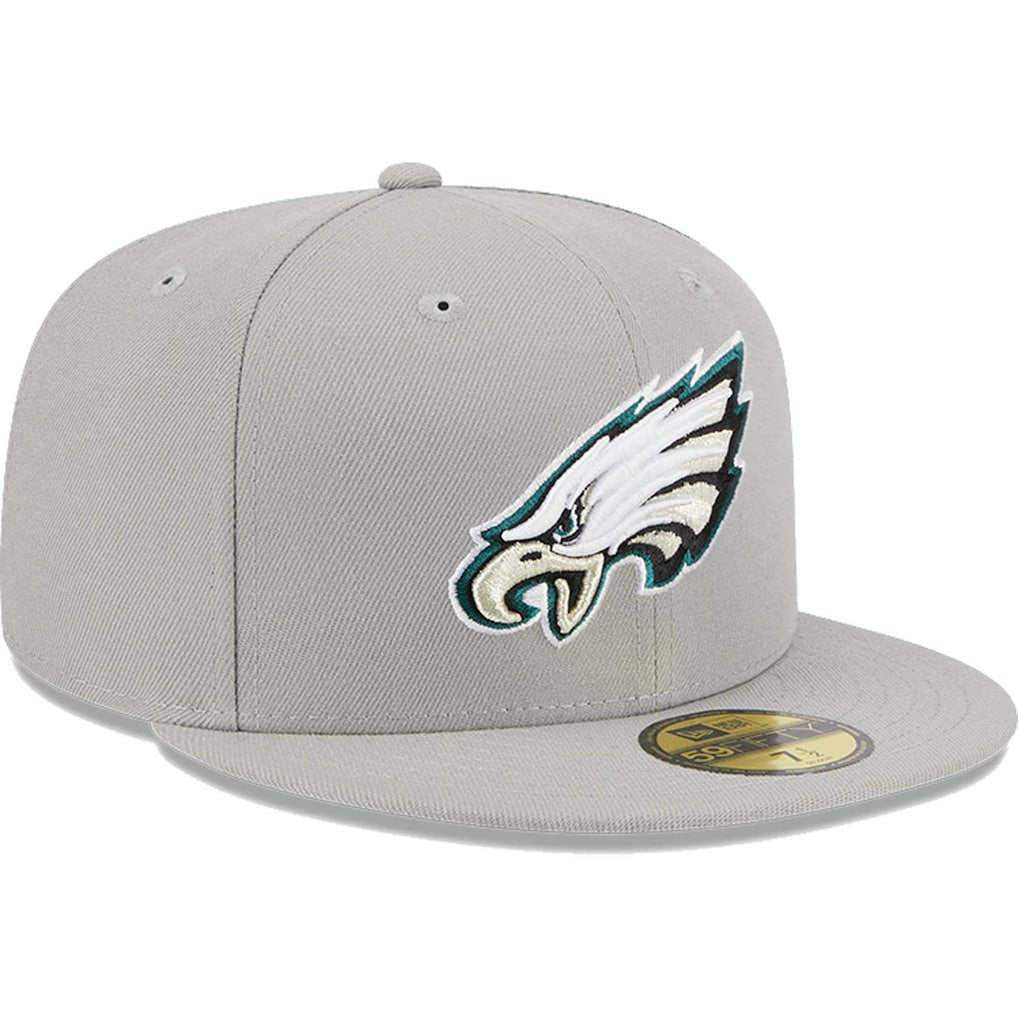 Philadelphia Eagles New Era Omaha 59FIFTY Fitted Hat - Gray Hats