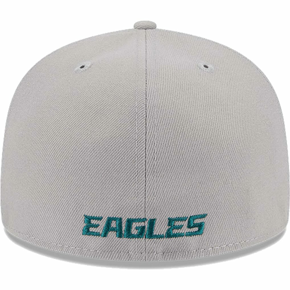 Philadelphia Eagles New Era Omaha 59FIFTY Fitted Hat - Gray Hats