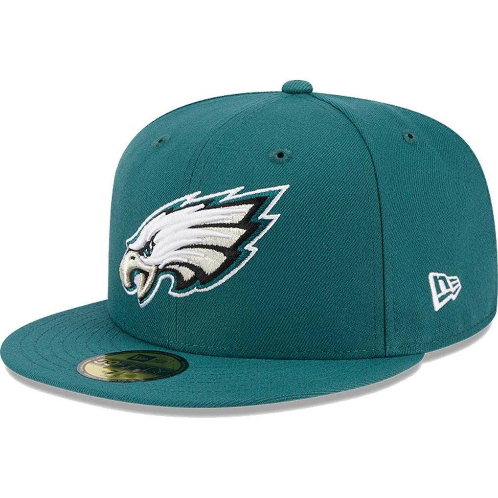 Philadelphia Eagles New Era Omaha 59FIFTY Fitted Hat - Midnight Green Hats