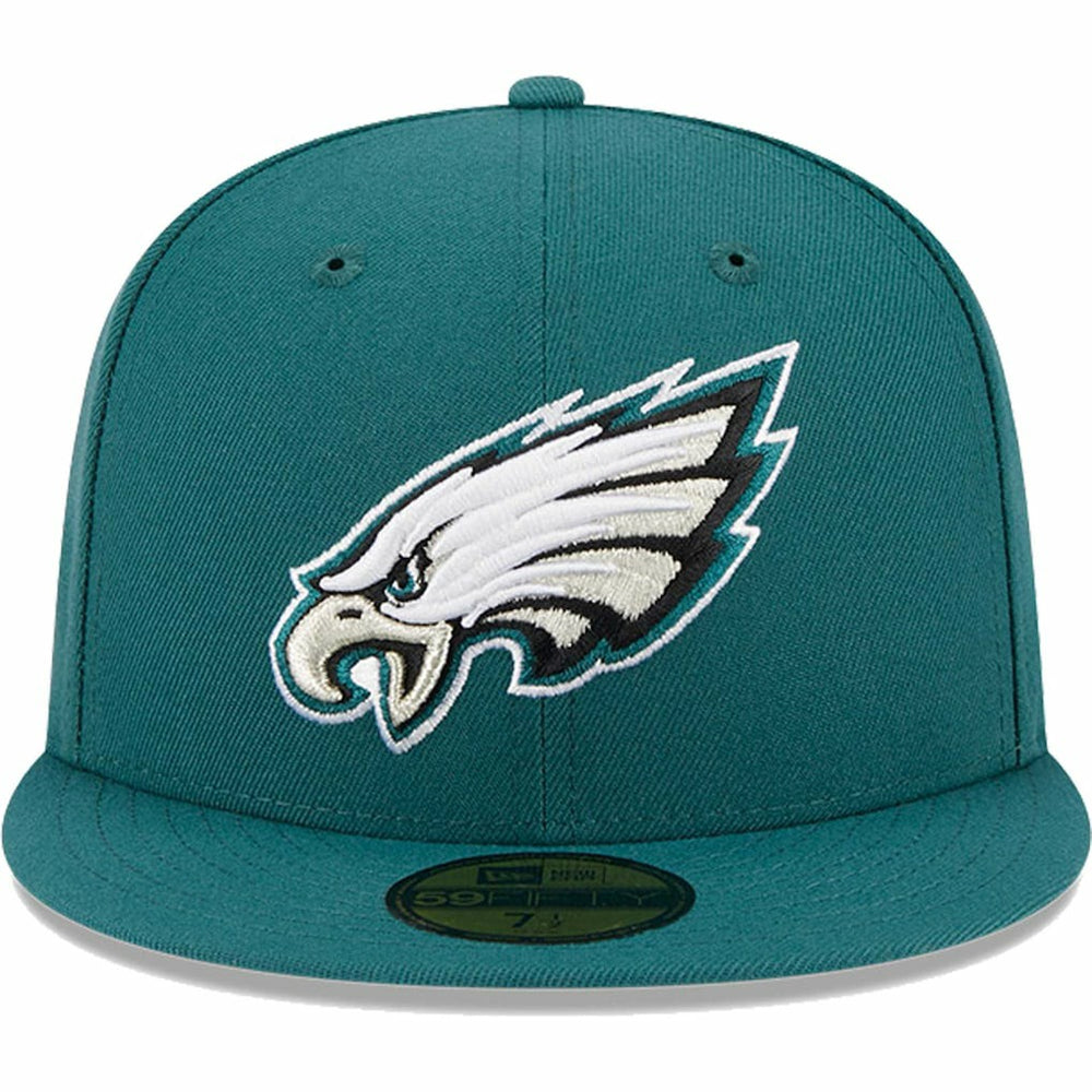 Philadelphia Eagles New Era Omaha 59FIFTY Fitted Hat - Midnight Green Hats