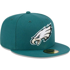Philadelphia Eagles New Era Omaha 59FIFTY Fitted Hat - Midnight Green Hats