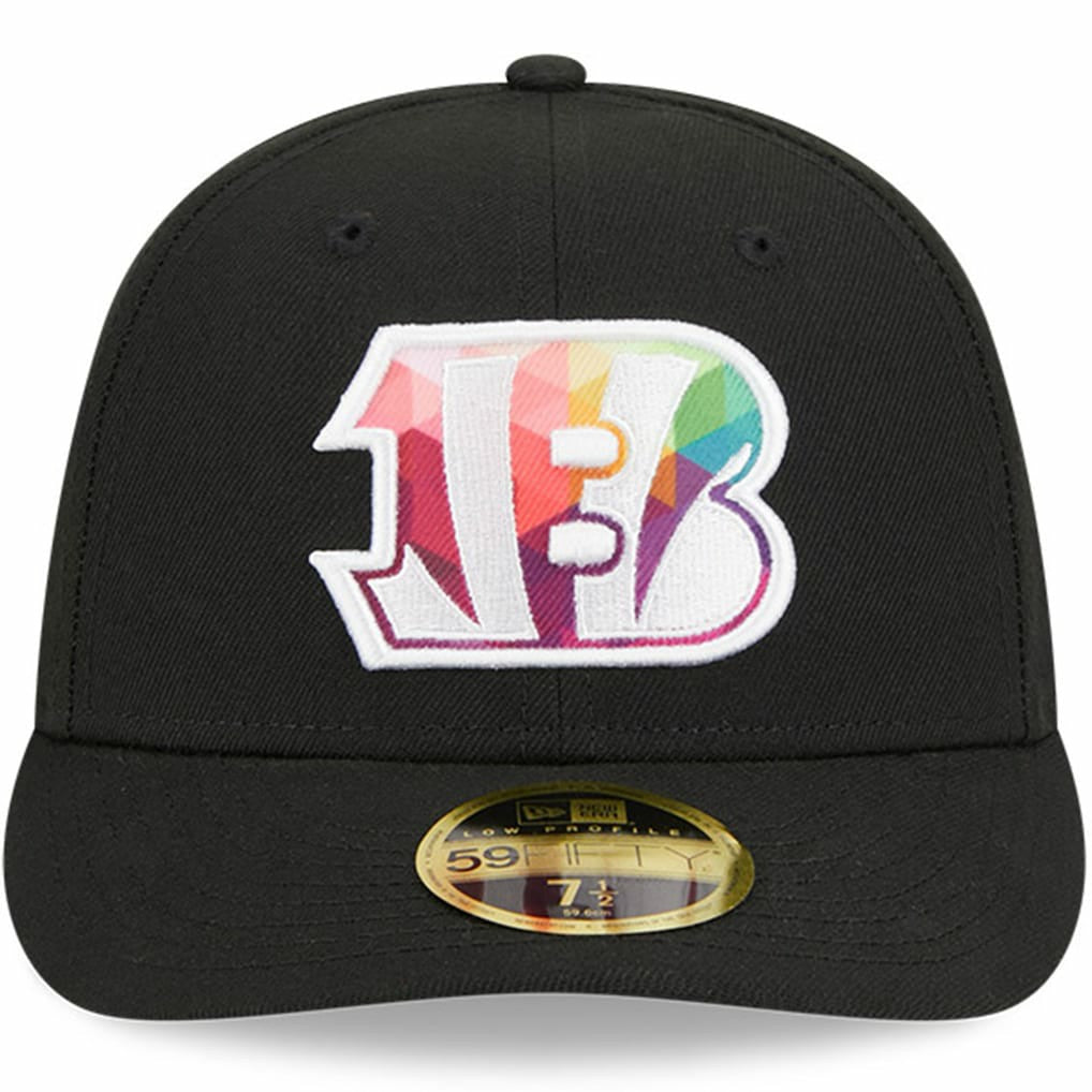 Cincinnati Bengals New Era 2023 NFL Crucial Catch Low Profile 59FIFTY Fitted Hat - Black Hats