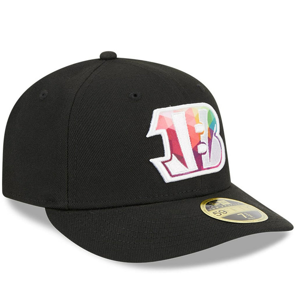 Cincinnati Bengals New Era 2023 NFL Crucial Catch Low Profile 59FIFTY Fitted Hat - Black Hats