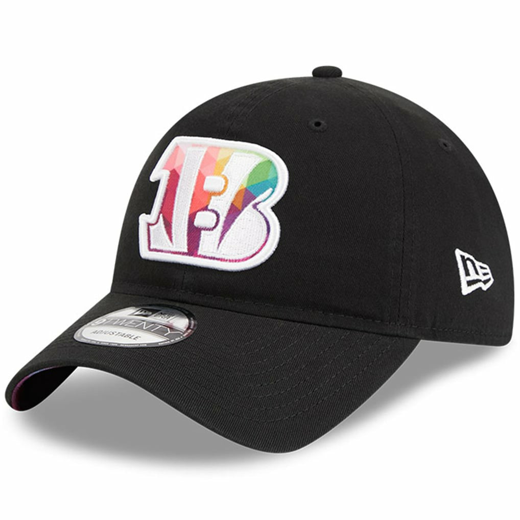 Cincinnati Bengals New Era 2023 NFL Crucial Catch 9TWENTY Adjustable Hat - Black Hats