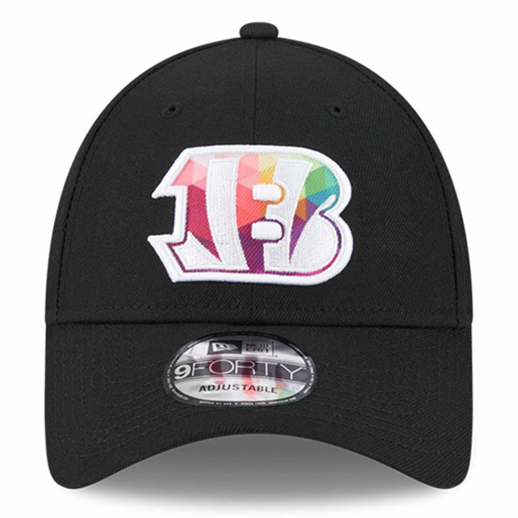 Cincinnati Bengals New Era 2023 NFL Crucial Catch 9FORTY Adjustable Hat - Black Hats