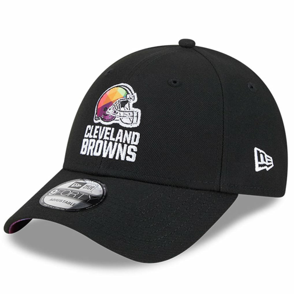 Cleveland Browns New Era 2023 NFL Crucial Catch 9FORTY Adjustable Hat - Black Hats