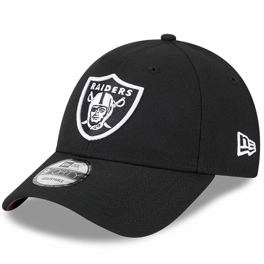 Las Vegas Raiders New Era 2023 NFL Crucial Catch 9FORTY Adjustable Hat - Black Hats