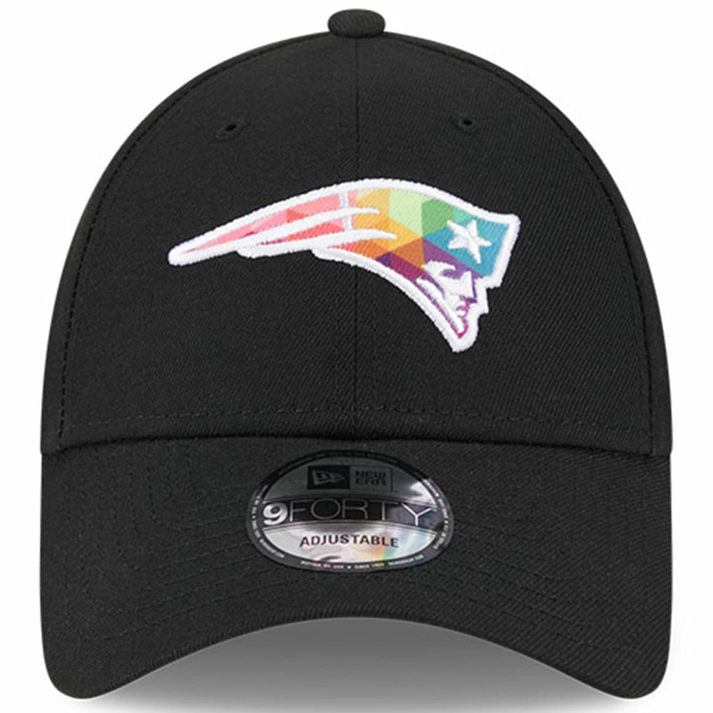 New England Patriots New Era 2023 NFL Crucial Catch 9FORTY Adjustable Hat - Black Hats