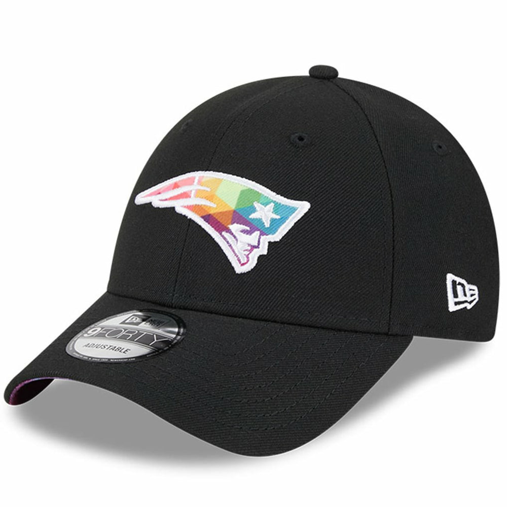 New England Patriots New Era 2023 NFL Crucial Catch 9FORTY Adjustable Hat - Black Hats
