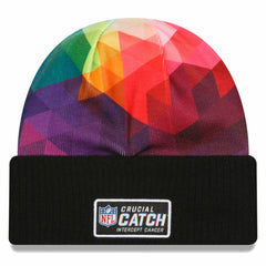 Green Bay Packers New Era 2023 NFL Crucial Catch Cuffed Knit Hat - Black Hats