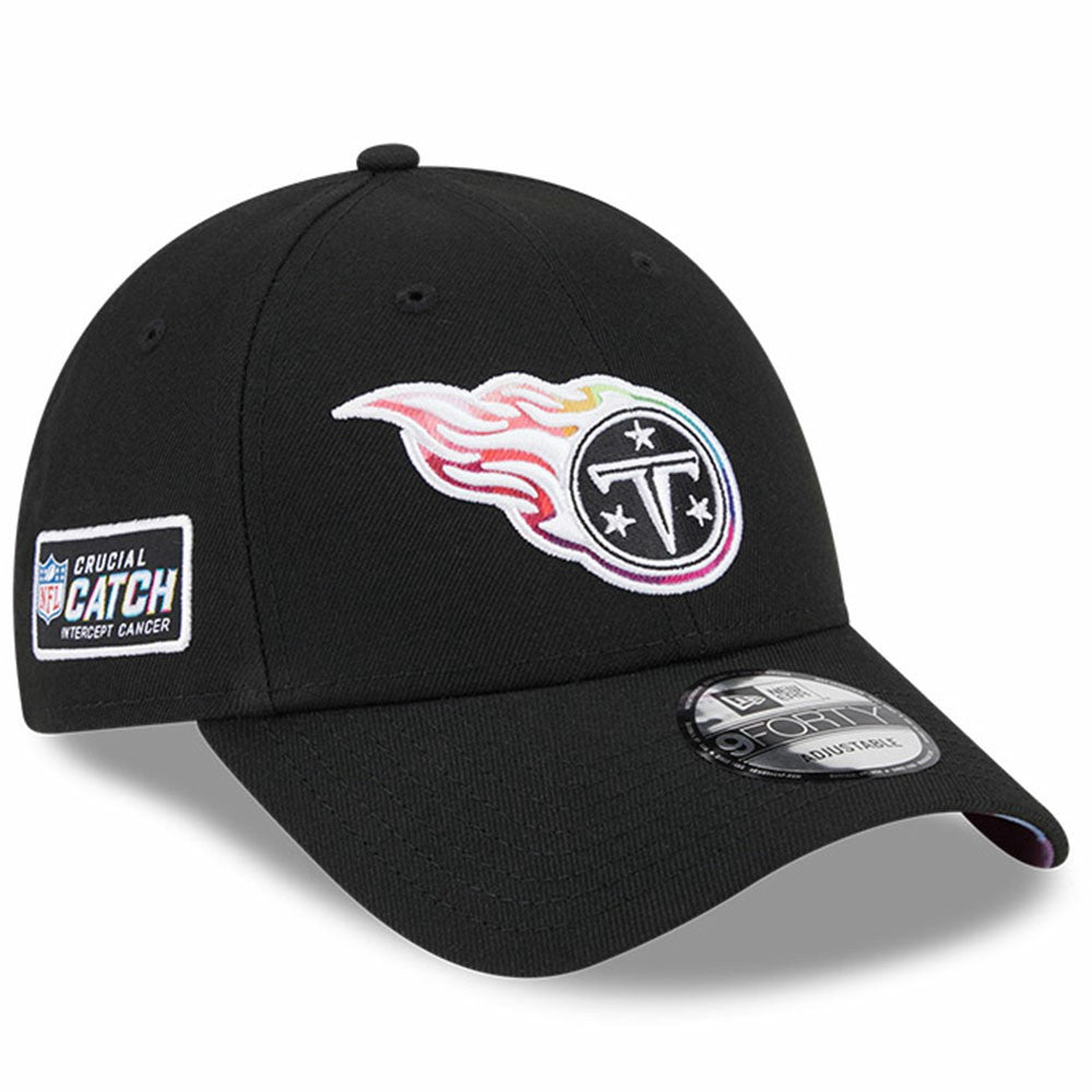 Tennessee Titans New Era 2023 NFL Crucial Catch 9FORTY Adjustable Hat - Black Hats
