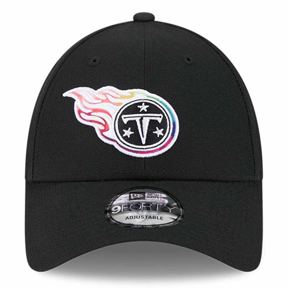 Tennessee Titans New Era 2023 NFL Crucial Catch 9FORTY Adjustable Hat - Black Hats